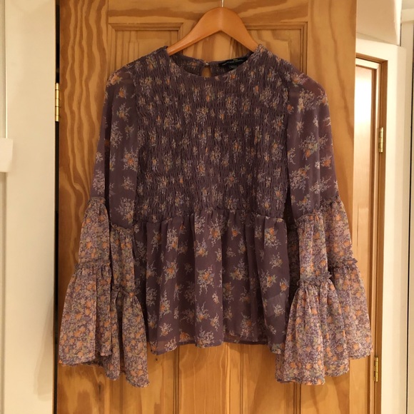 American Eagle Outfitters Tops - Flowy Boho Floral Blouse